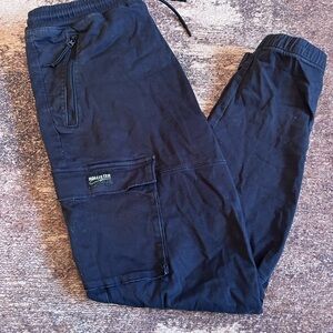 Hollister Men's Dark Blue Cargo jogger Pants